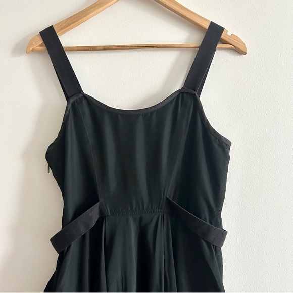 ALL SAINTS Black Gorpcore Utility Fit and Flare Dress Grunge - Picture 12 of 13